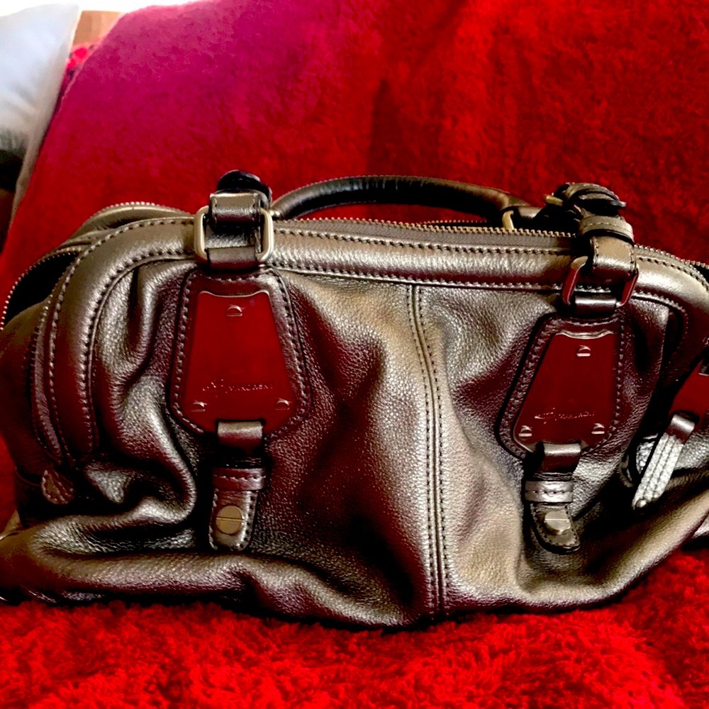 Vintage B Makowsky Silver Bag